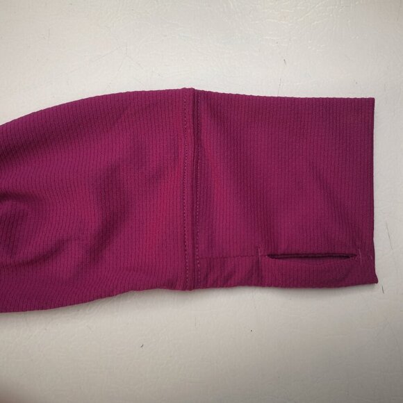 Hyba Ladies Size Medium Lightweight Purple Full Zip Jacket w/ Hood - Picture 9 of 13